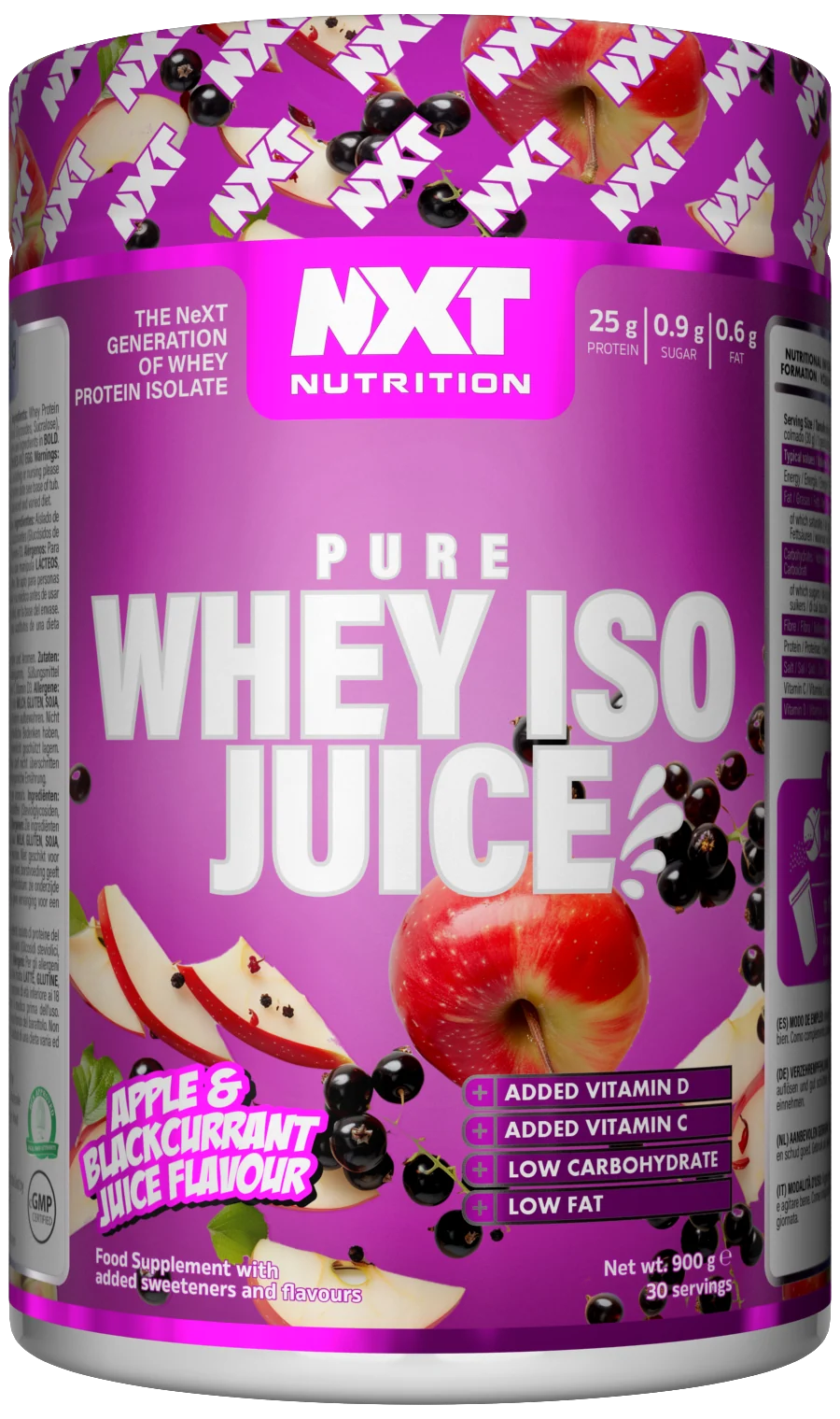 NXT Nutrition Pure Whey ISO Juice 900g