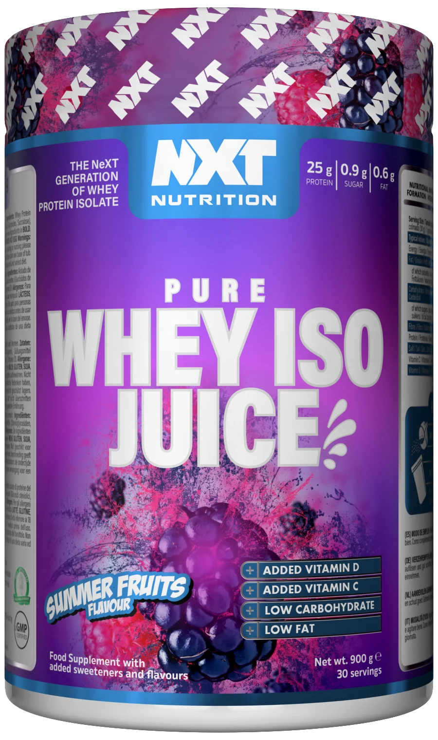 NXT Nutrition Pure Whey ISO Juice 900g