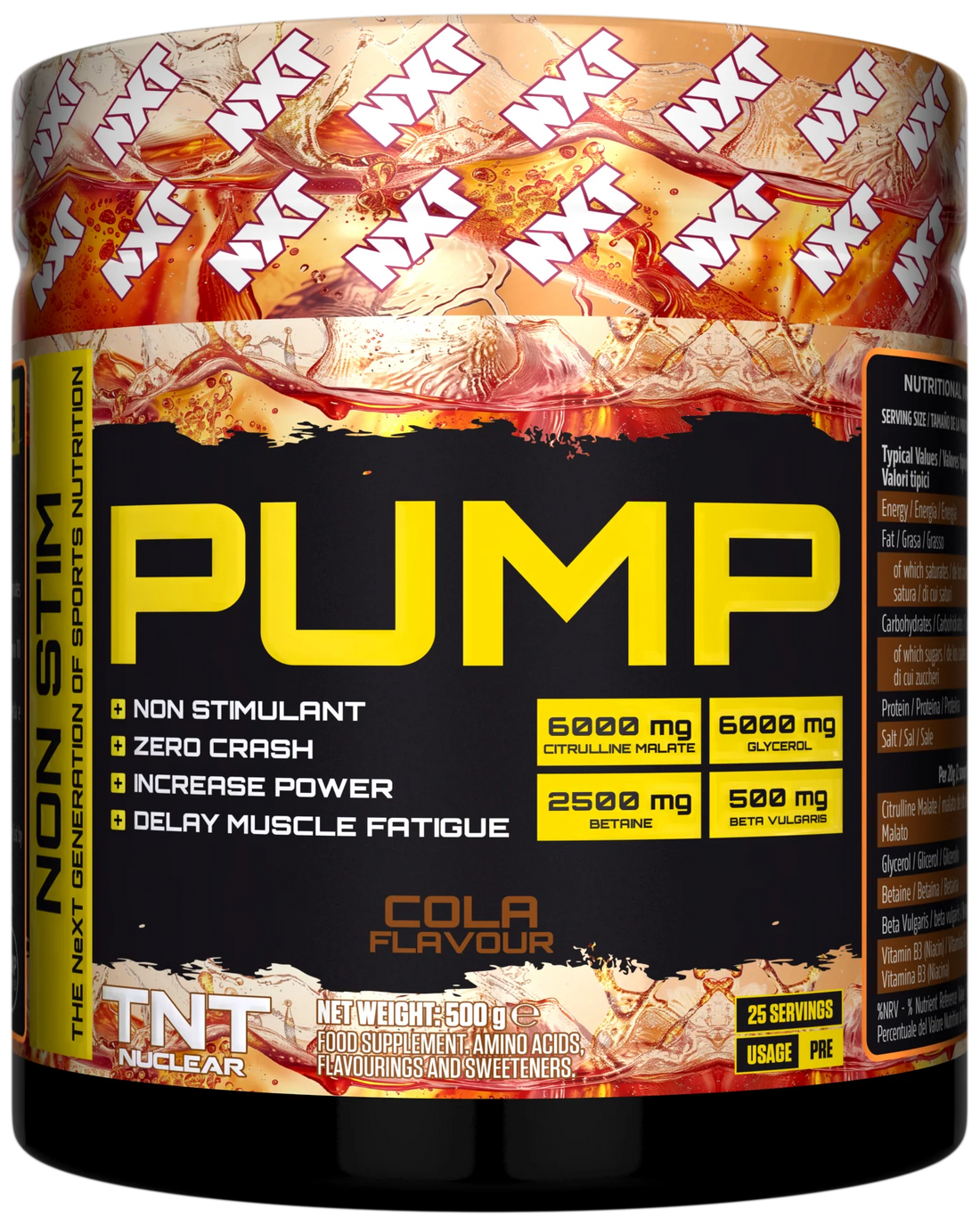 NXT Nutrition TNT Nuclear PUMP (Stim-Free) 500g