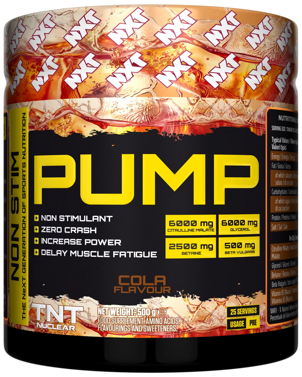 NXT Nutrition TNT Nuclear PUMP (Stim-Free) 500g