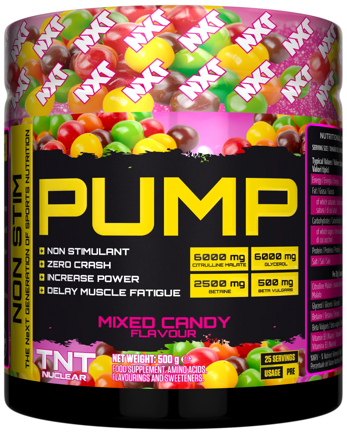 NXT Nutrition TNT Nuclear PUMP (Stim-Free) 500g