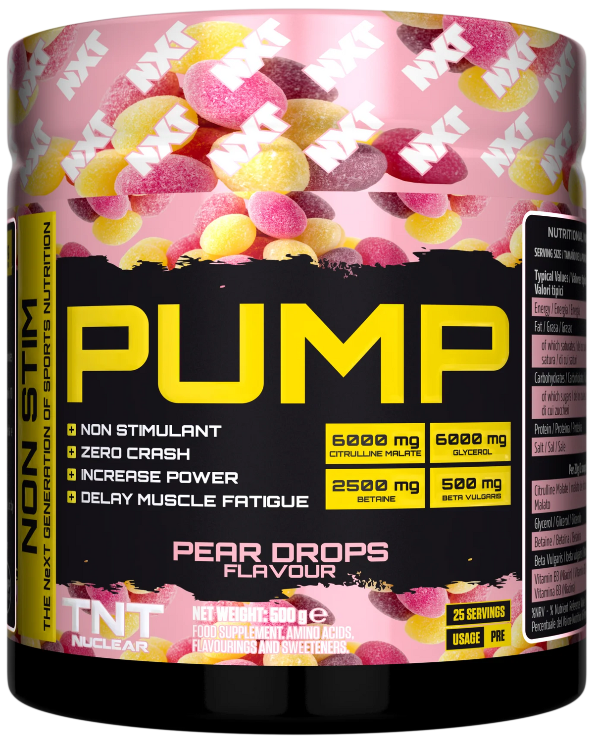 NXT Nutrition TNT Nuclear PUMP (Stim-Free) 500g