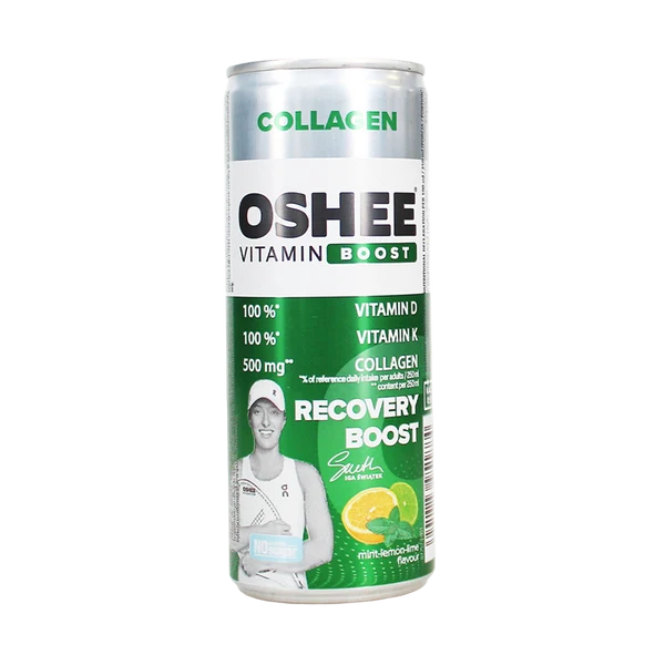 OSHEE Vitamin Boost Protein 24x250ml Mint &amp; Lemon + Lime