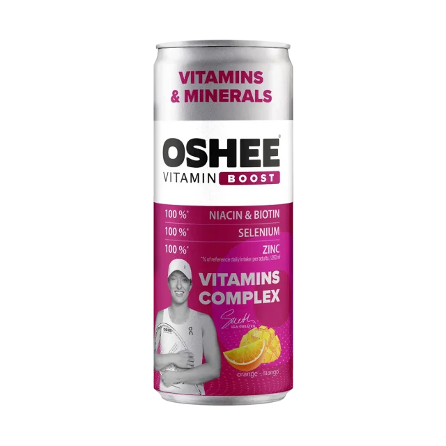 OSHEE Vitamin Boost + Minerals 24x250ml Orange &amp; Mango