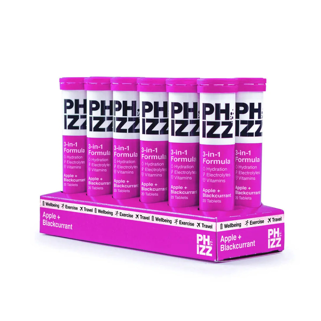 Phizz 3-in-1 Multivitamin &amp; Rehydration Electrolyte Effervescent 12x20 Tabs