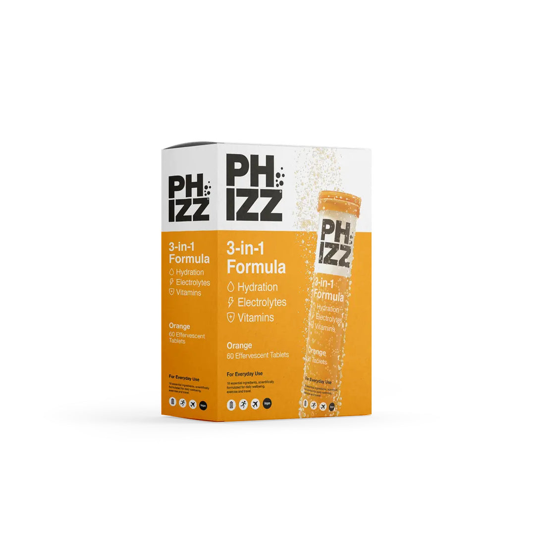 Phizz 3-in-1 Multivitamin &amp; Rehydration Electrolyte Effervescent Multi-pack 6x60 Tabs