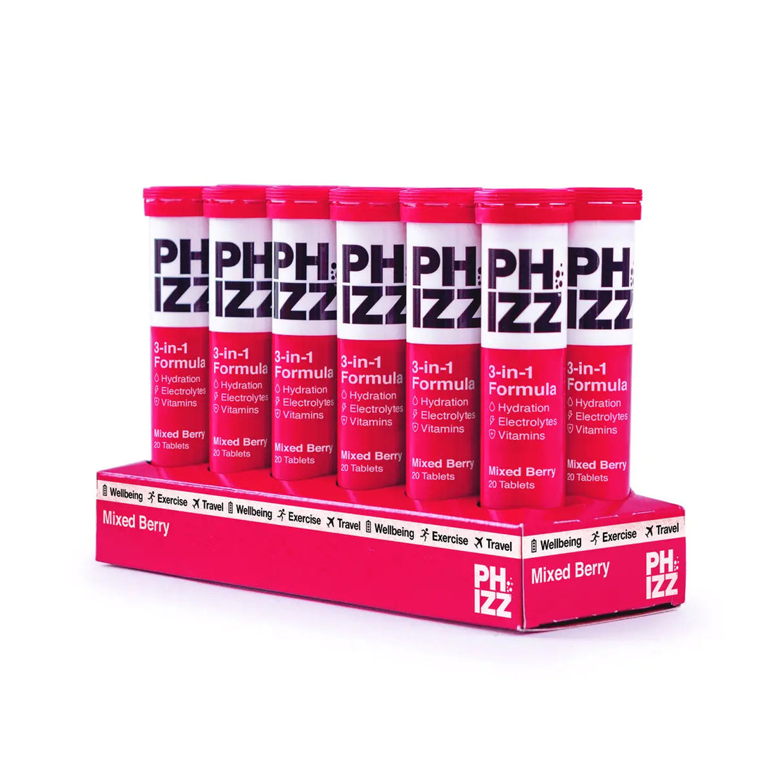 Phizz 3-in-1 Multivitamin &amp; Rehydration Electrolyte Effervescent 12x20 Tabs