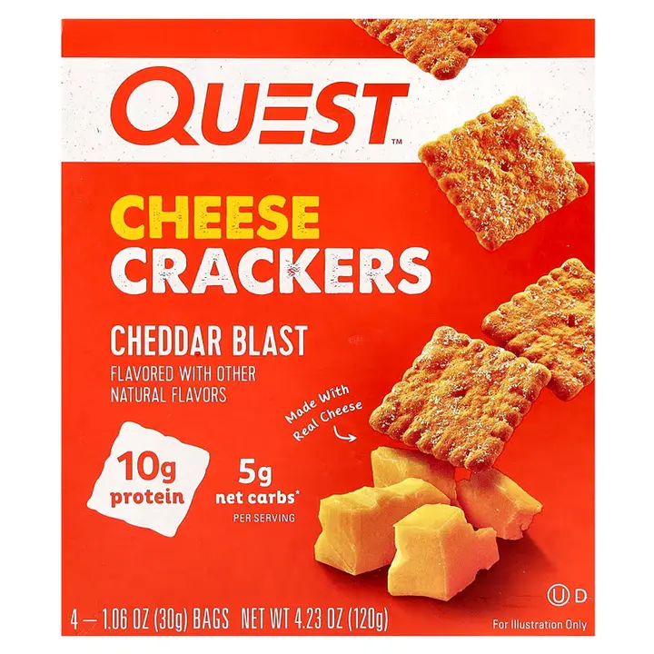 Quest Nutrition Cheese Crackers 4x30g