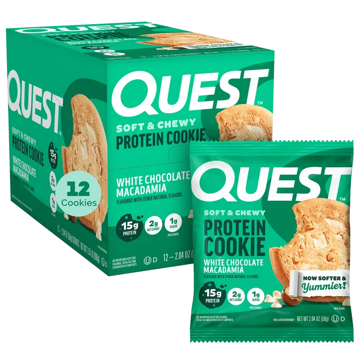 Quest Nutrition Cookie 12x58g White Chocolate Macadamia