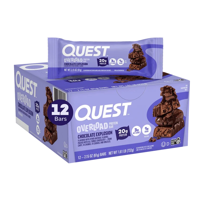Quest Nutrition Overload Protein Bar 12x60g