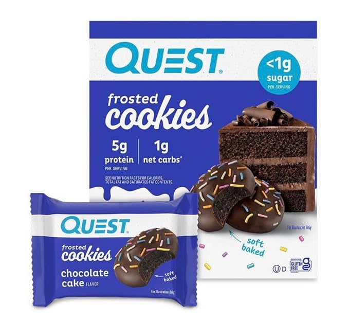 Quest Nutrition Bakeshop Frosted Cookie 8x50g (2 Cookie Packs)