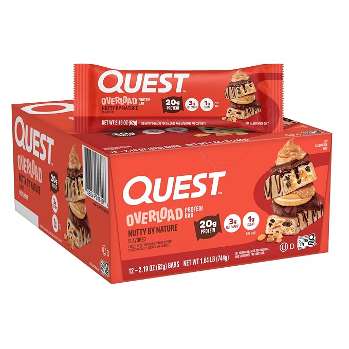 Quest Nutrition Overload Protein Bar 12x60g