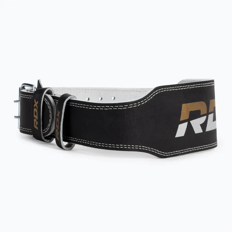 RDX Belt 4 Leather S Black/Gold"