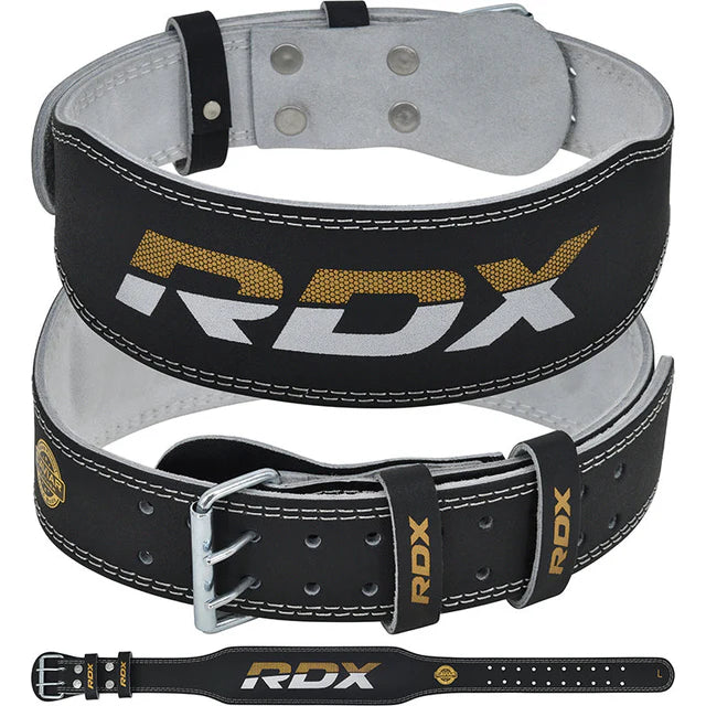 RDX Belt 4 Leather M Black/Gold"