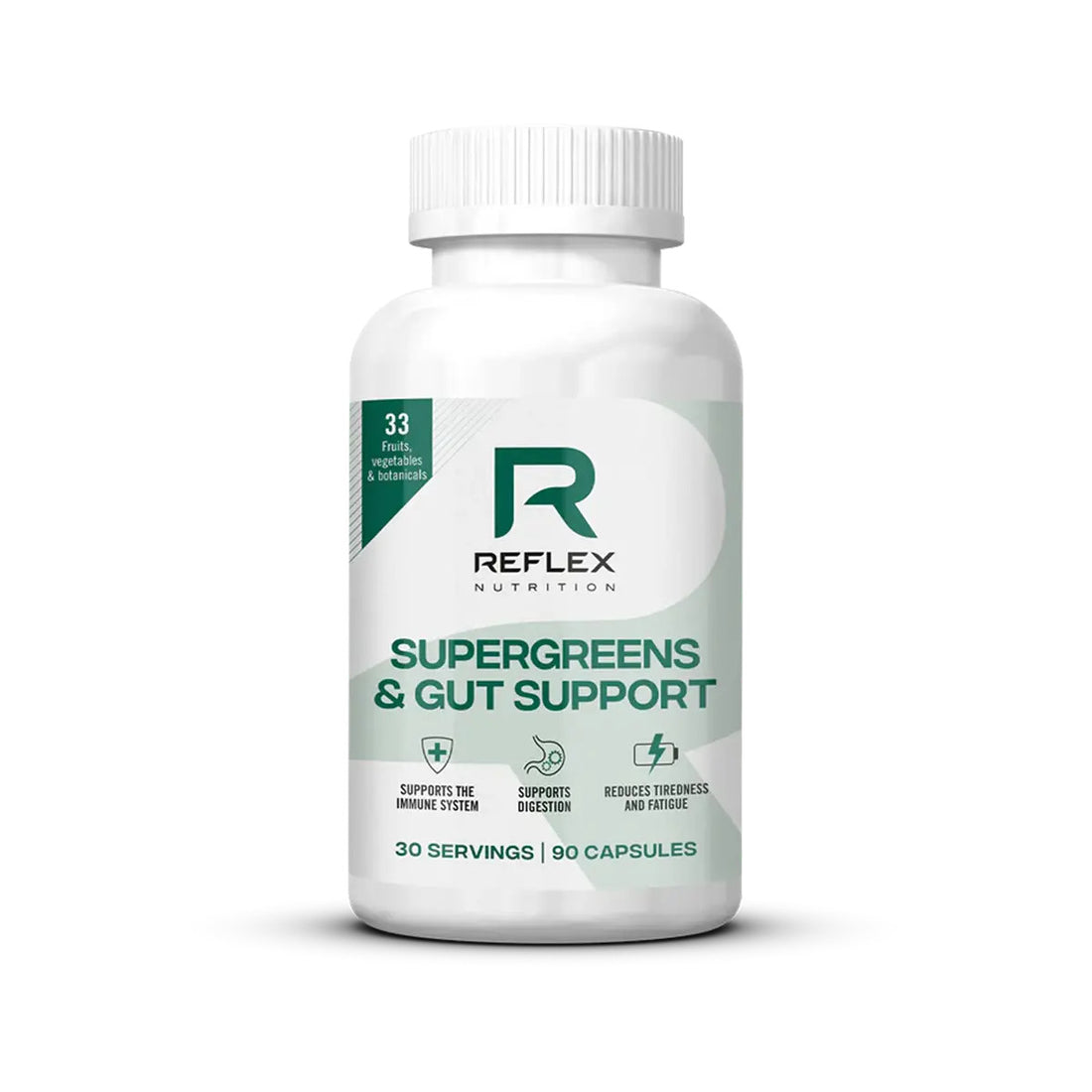 Reflex Nutrition Supergreens &amp; Gut Support 90 Veg Caps