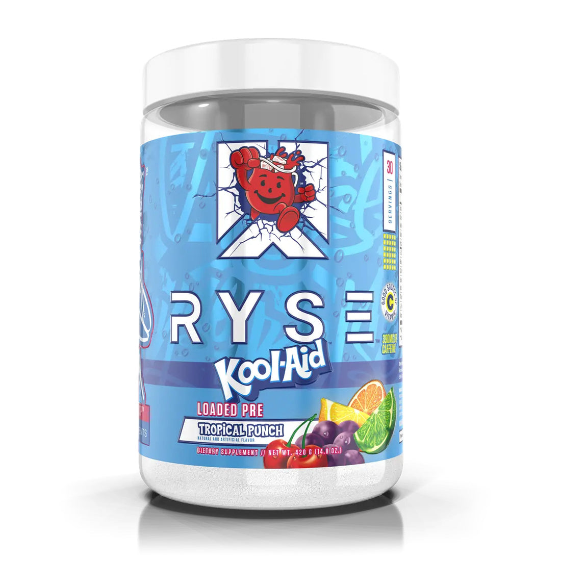 RYSE Loaded Pre-Workout 420g Kool-Aid Tropical Punch