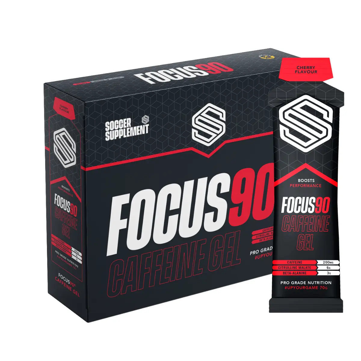Soccer Supplement Focus90 Caffeine Gel 12x70g
