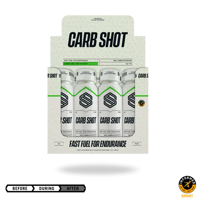 Soccer Supplement Carb Shot 12x100ml Lemon &amp; Lime