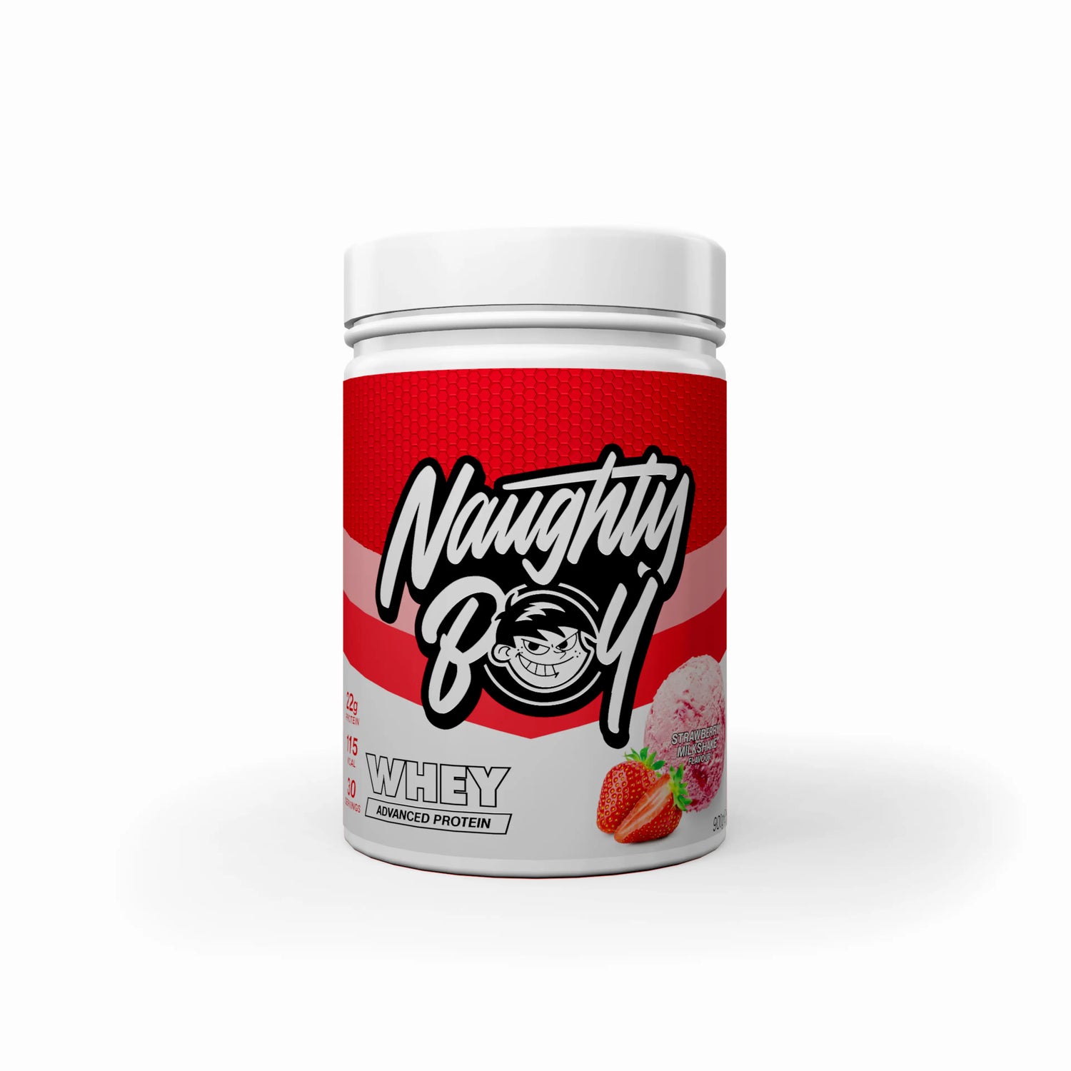 Strawberry Ice Cream 900g Protein powder container with &