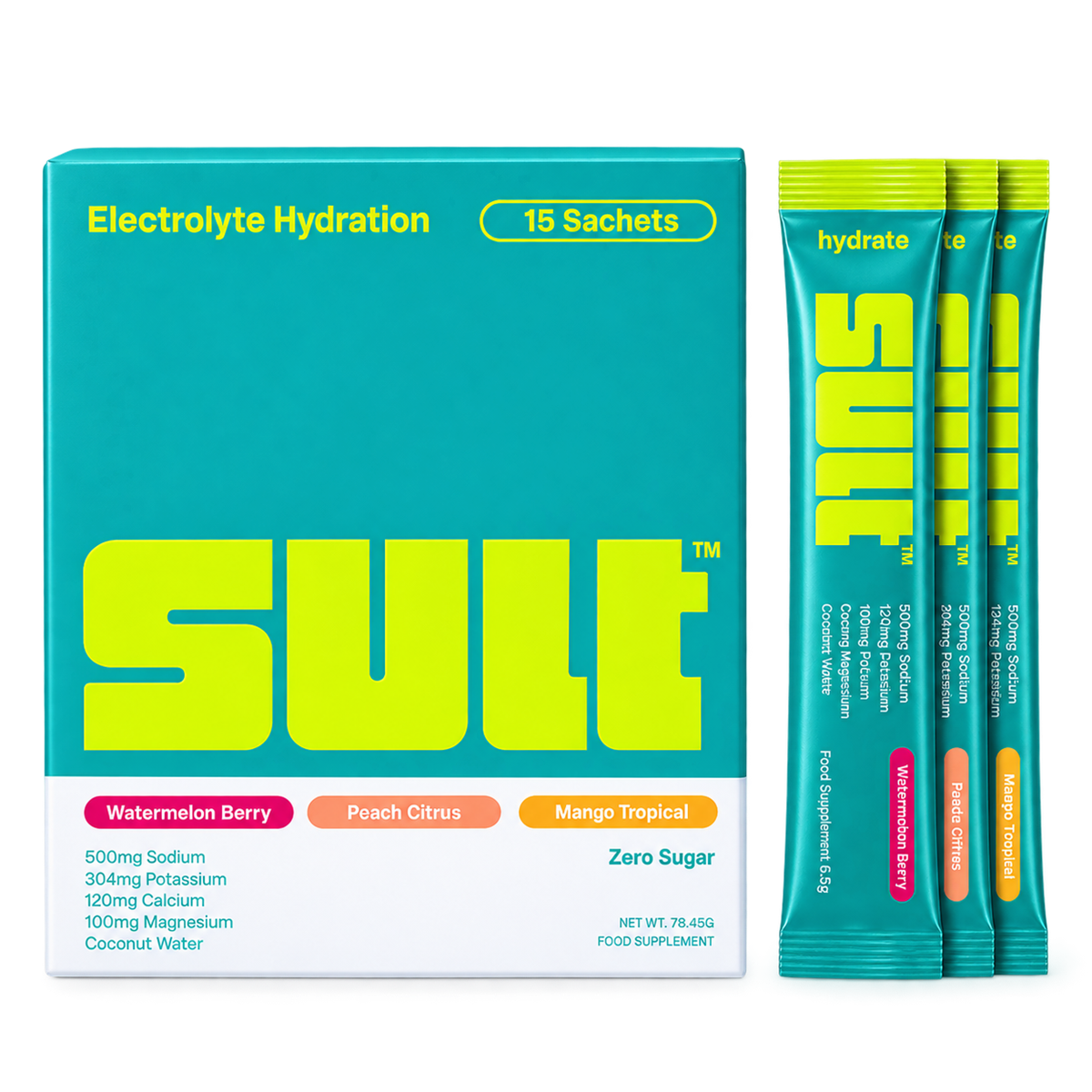 SULT Electrolyte Hydration 15x5.9g 15 Variety Pack
