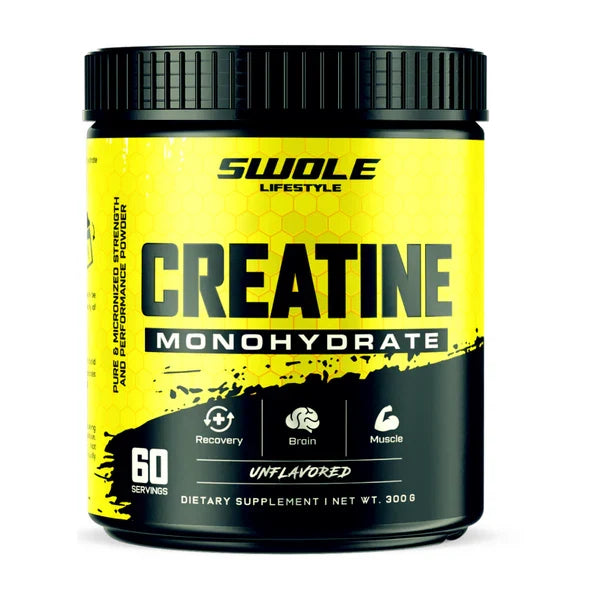 SWOLE Lifestyle Creatine Powder Micronised 300g Unflavoured