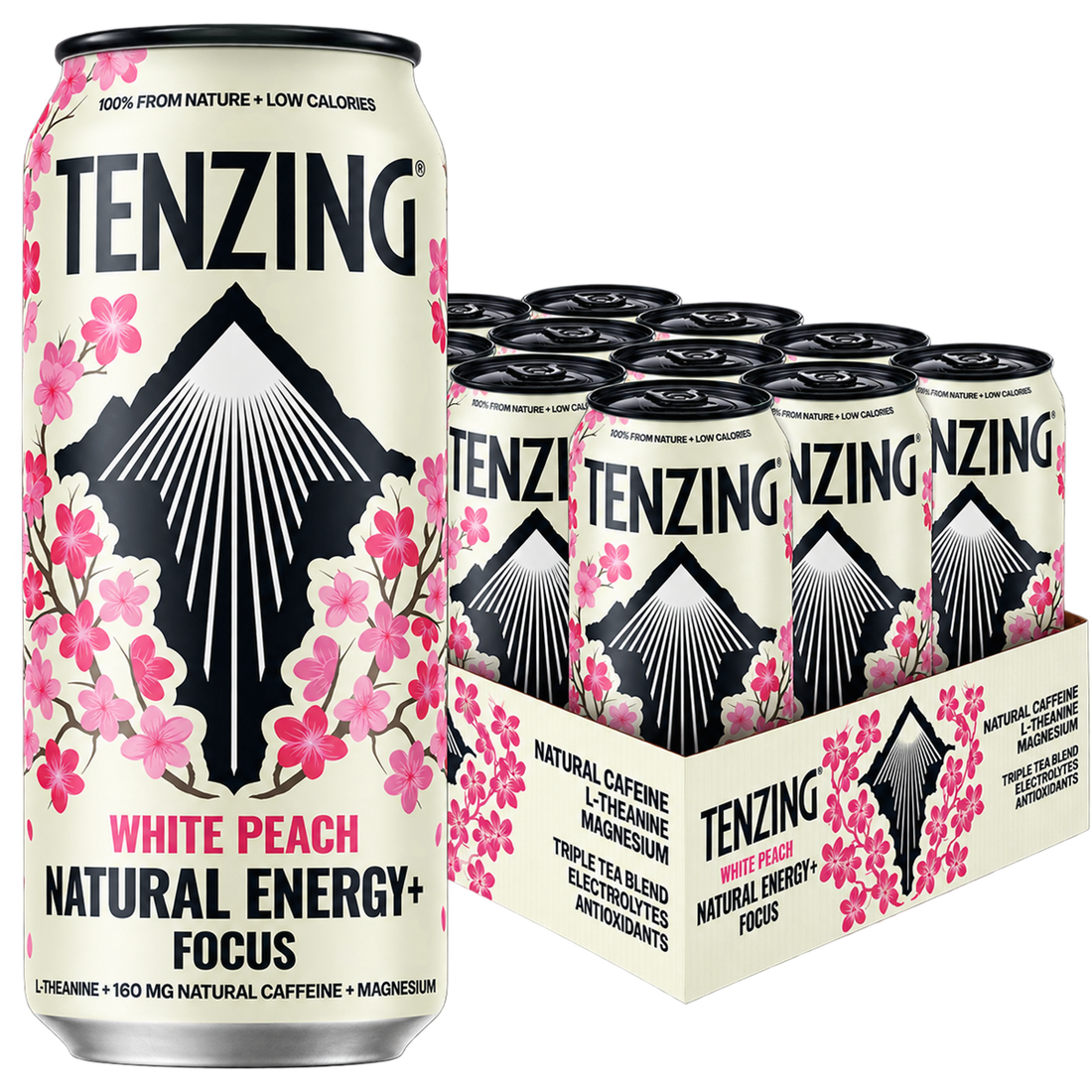 Tenzing Natural Energy+ 12x500ml White Peach