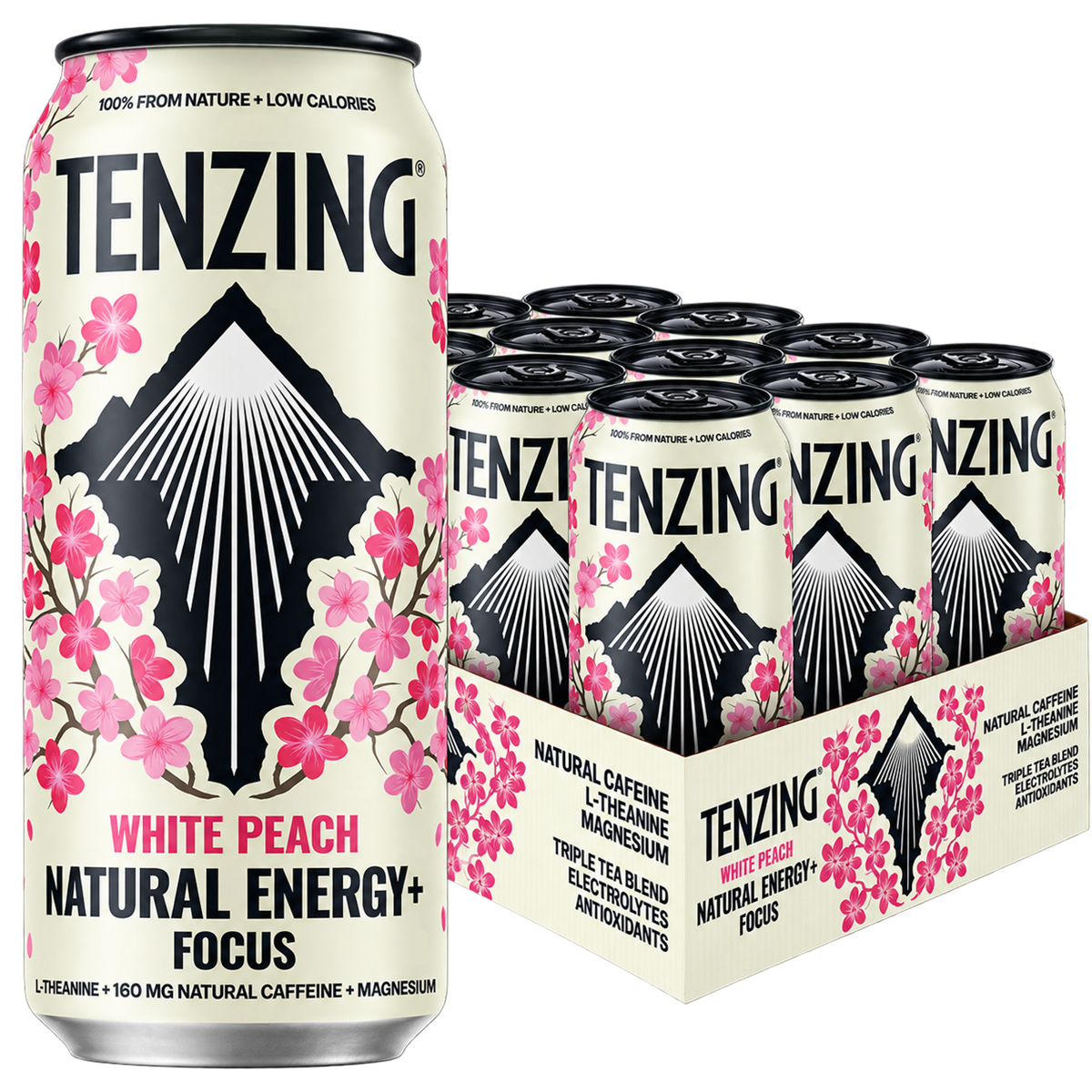 Tenzing Natural Energy+ 12x500ml White Peach