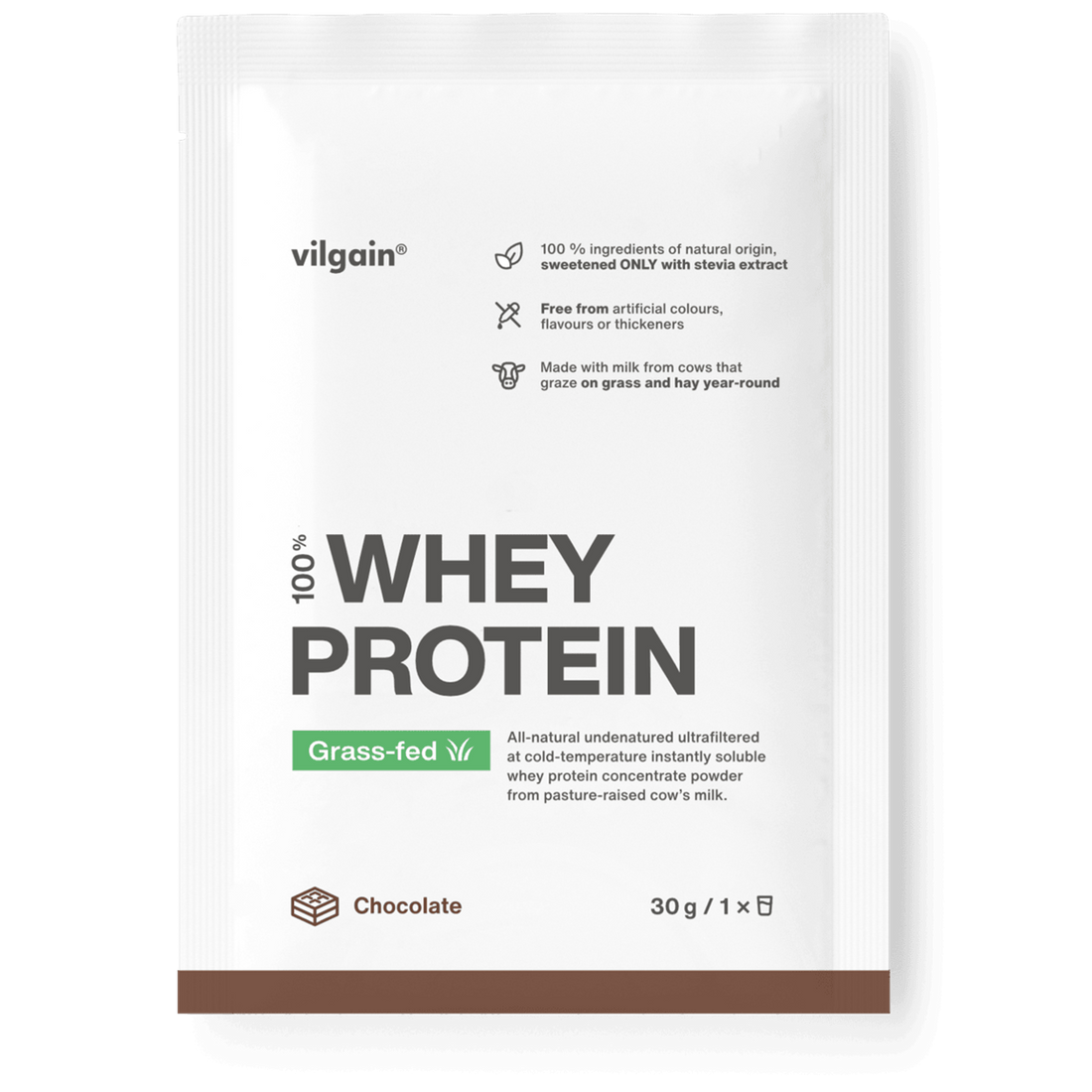 Vilgain Grass-fed Whey Protein 30g