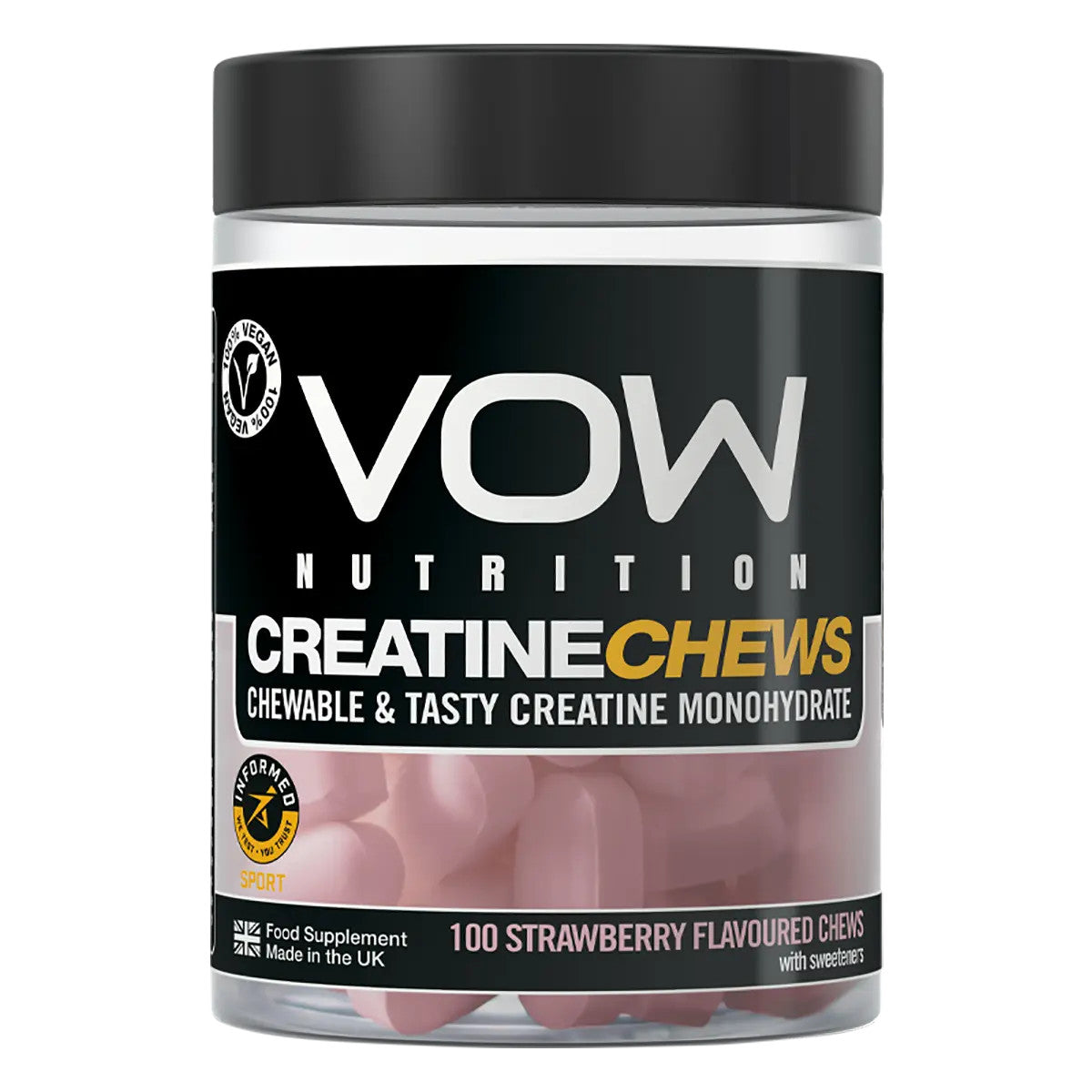 VOW Nutrition Creatine Chews 100 Tabs