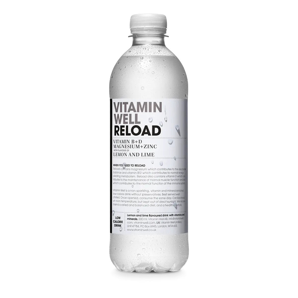 Vitamin Well Reload 12x500ml Lemon &amp; Lime