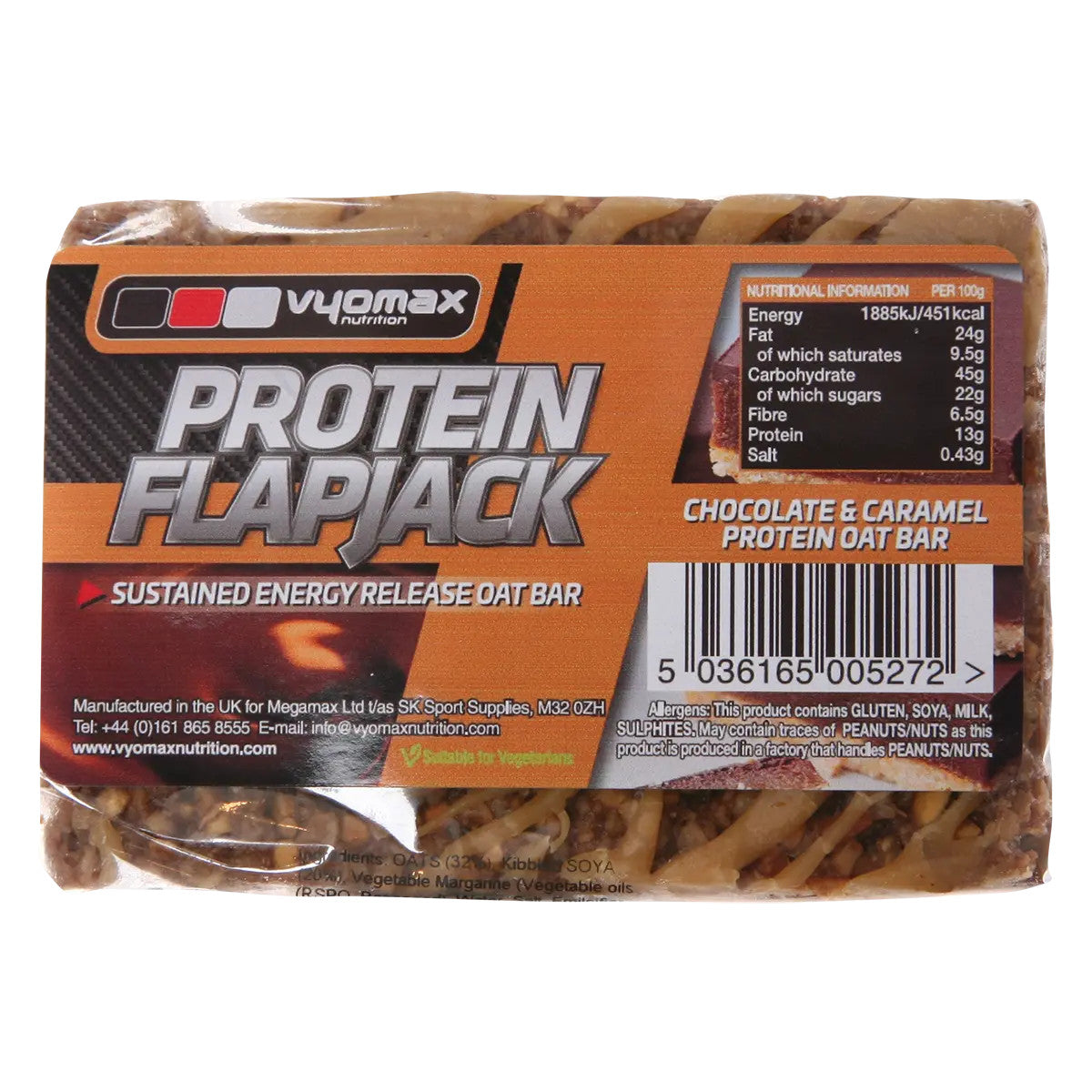 Vyomax Nutrition Protein Flapjacks 12x100g