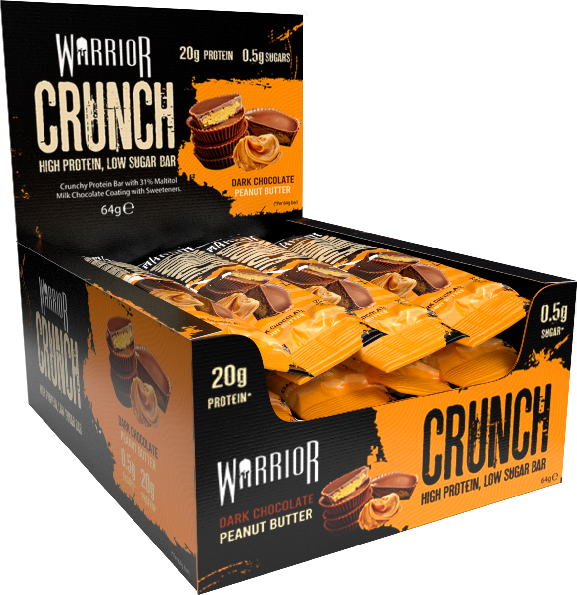 Warrior Crunch Bars 12x64g