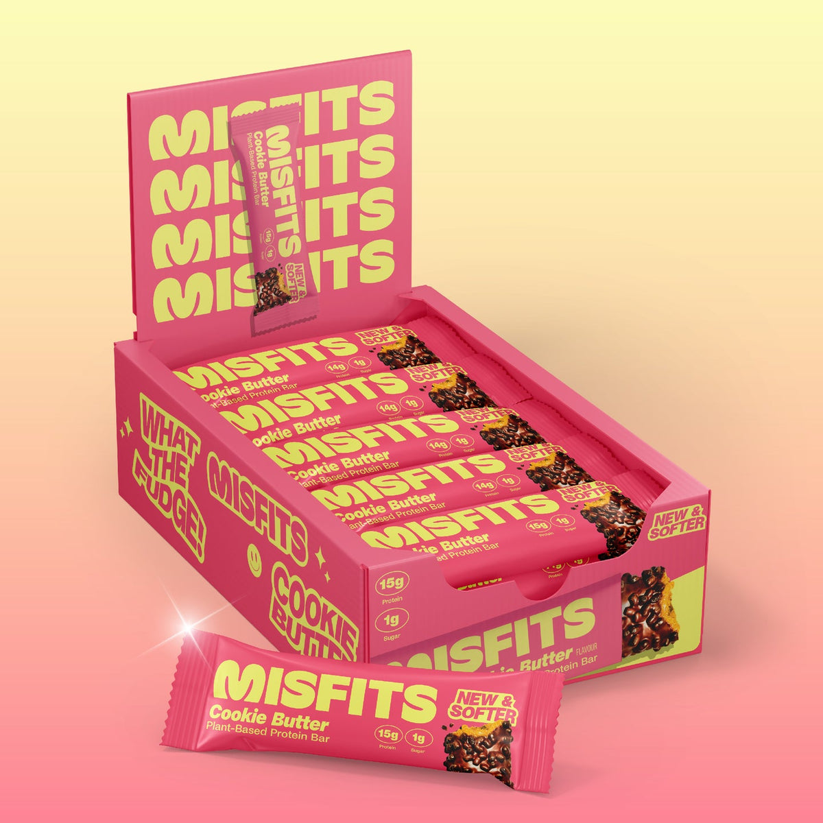 Misfits Plant-Based Protein Bar 15x50g