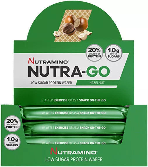 Nutramino Nutra-Go High Protein Low Sugar Wafer 12x39g